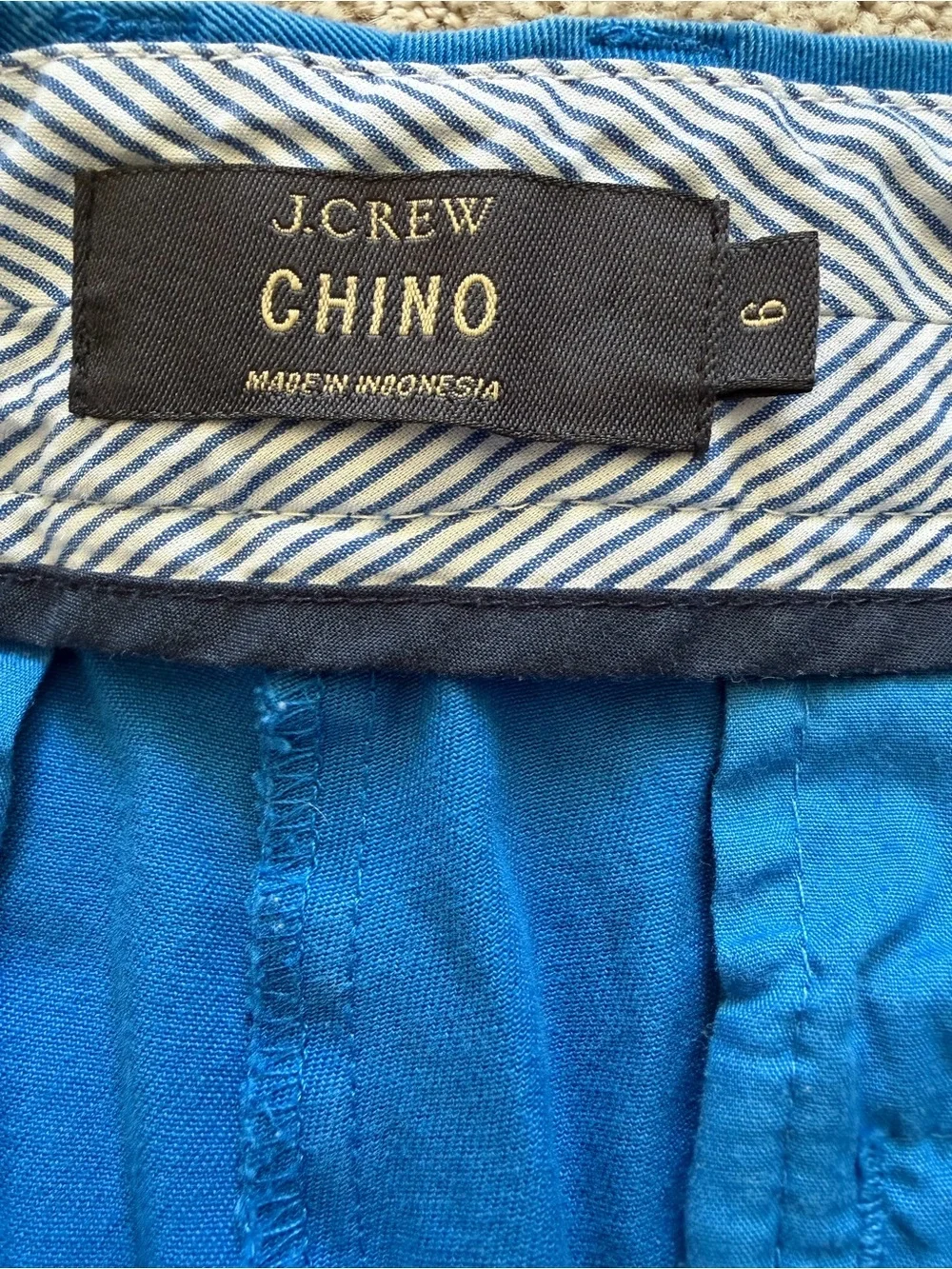 J. Crew Chino blue shorts